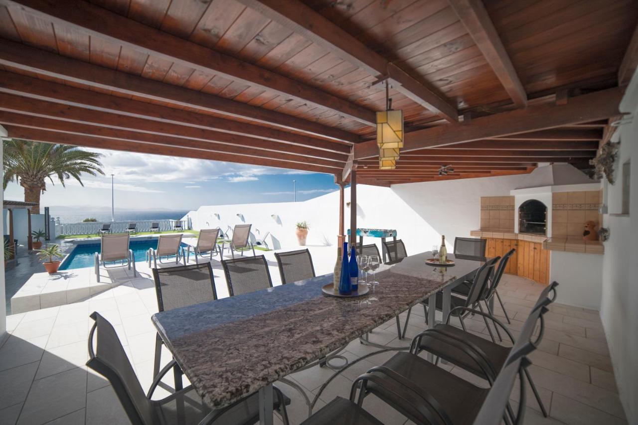 Stunning Sea View Villa With 6 Bedrooms & Heated Pool - Villa Renaissance 普拉亚布兰卡 外观 照片