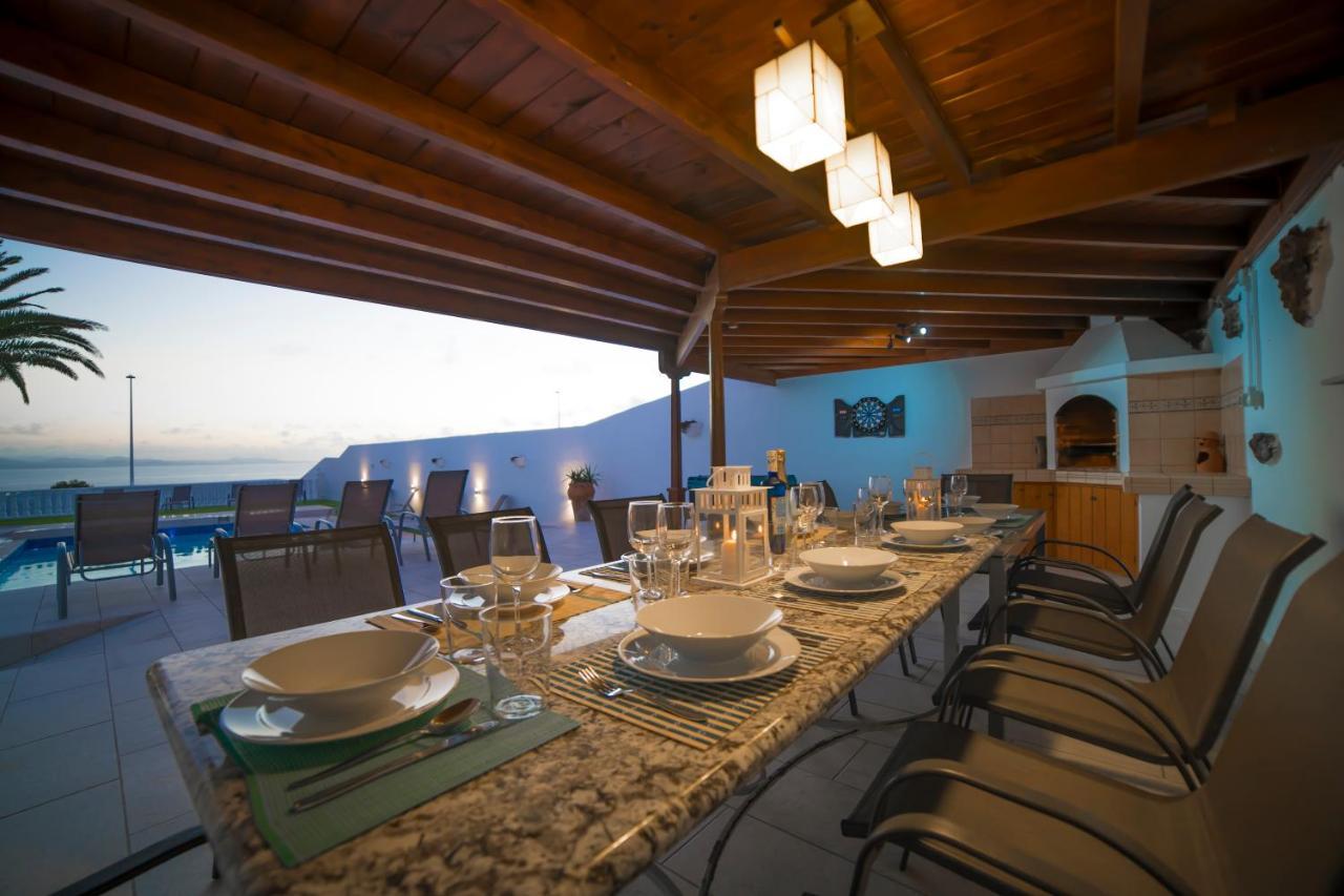 Stunning Sea View Villa With 6 Bedrooms & Heated Pool - Villa Renaissance 普拉亚布兰卡 外观 照片